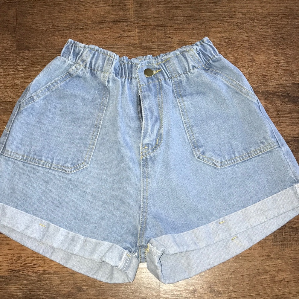 Vintage style jean shorts
